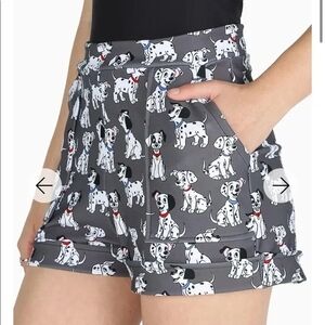 BLACKMILK 101 Dalmatians Cuffed Shorts Xl
